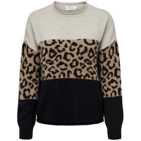 Jersei Only Jade Animal Ls O Neck Cc Knt
