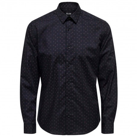 Camisa Only & Sons Sane Life Slim Ls Ditsy Poplin Shirt
