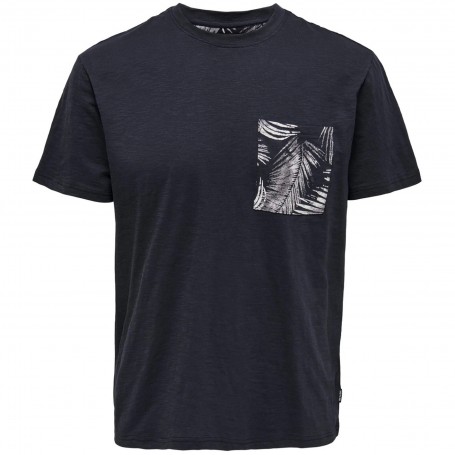 Camiseta Only & Sons Perry Life Reg Leaf Ss Pockettee Noos