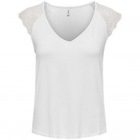 Camiseta Only Petra Ss Lace Mix Top Jrs Noos