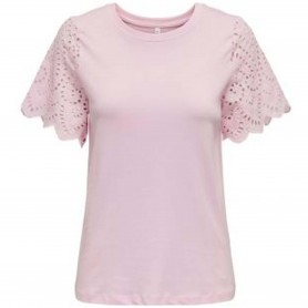 Camiseta Only Lebba Life Ss Lace Top Jrs