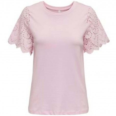Camiseta Only Lebba Life Ss Lace Top Jrs