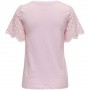 Camiseta Only Lebba Life Ss Lace Top Jrs