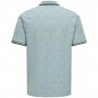 Polo Only & Sons Myron Life Reg Ss Ditsy Polo Cs Celeste
