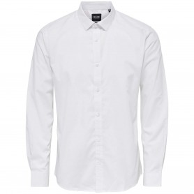 Camisa Only & Sons Sane Life Slim Ls Solid Poplin Shirt