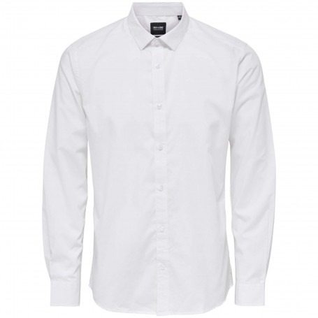 Camisa Only & Sons Sane Life Slim Ls Solid Poplin Shirt