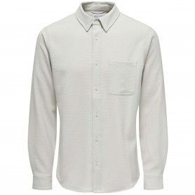 Camisa Only & Sons Road Slim Structure Stretch Ls Shirt