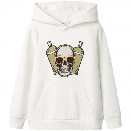 Sudadera Name It nkmTected Ls Sweat Wh Bru Ps