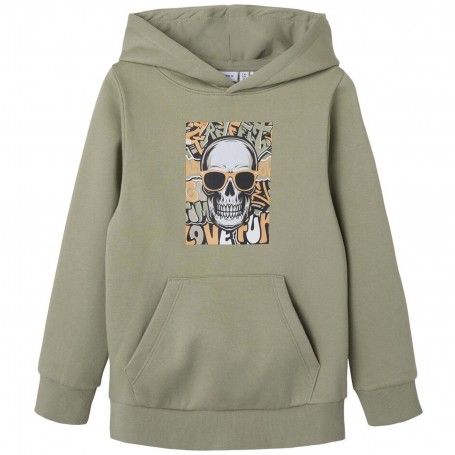 Sudadera Name It nkmTected Ls Sweat Wh Bru Ps