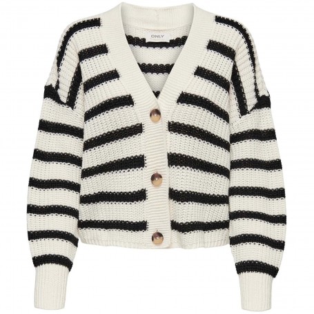 Chaqueta Only Carolnice Stripe Cardigan Knt Noos (Rayas Negras)