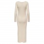 Vestido Only Katia Life Ls Maxi Boatn Dress Cc Knit