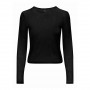 Camiseta Only Paris Ls O-Neck Mesh Top Jrs