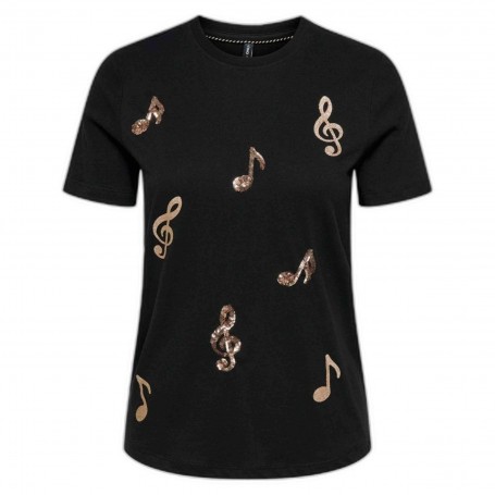 Camiseta Only Kita Life Reg Ss Notes Top Box Jrs