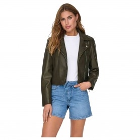 Chaqueta Only Ria Washed Faux Leather Biker Otw