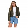 Chaqueta Only Ria Washed Faux Leather Biker Otw