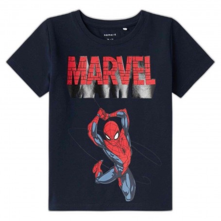 Camiseta Name It Jaba Spiderman Ss Top Mar