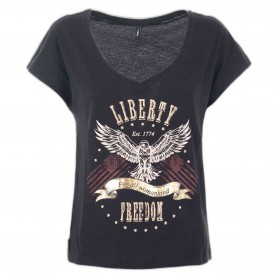 Camiseta Only Amber Life Ss Top Freedom Top Cs Jrs