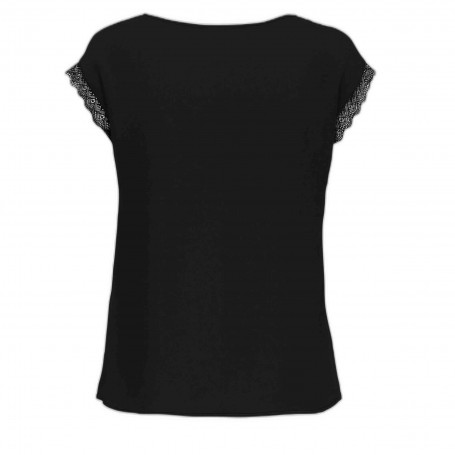 Camiseta Only Jasmina Ss V-Neck Lace Top Noos Ptm