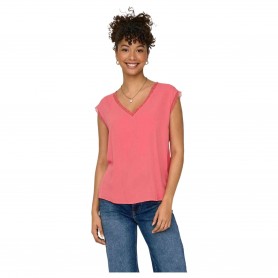 Camiseta Only Jasmina Ss V-Neck Lace Top Noos Ptm