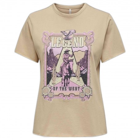 Camiseta Only Lucky Life Reg Ss Spirit Top Box Jrs