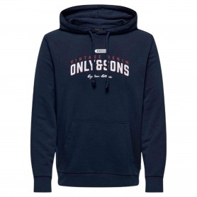Sudadera Only & Sons Lenny Reg Vintage Print Hood Sweat