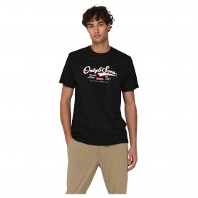 Camiseta Only & Sons Lenny Life Reg Vintage Print Tee Noos