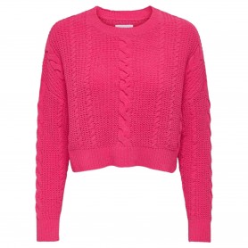 Jersei Only Malena Life Ls Cropped O-Neck Knt