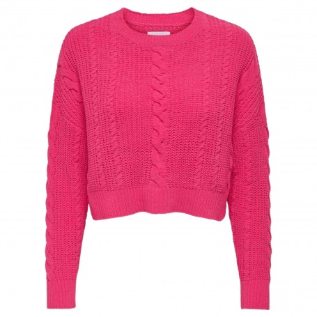 Jersei Only Malena Life Ls Cropped O-Neck Knt