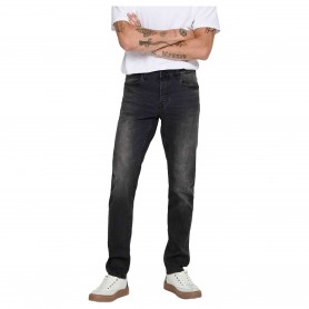 Pantalon Largo Only & Sons Loom Black Washed Dcc 447 Noos