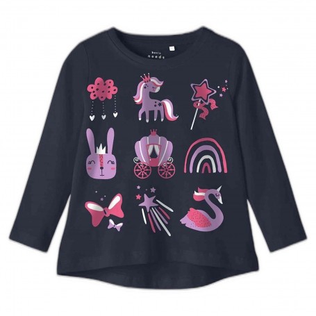 Camiseta Name It Violet Ls Loose Top K1