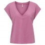 Camiseta Only Sanni Ss V-Neck Top Jrs