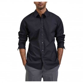 Camisa Selected/Homme Slimmarcel Shirt Ls Aop W Noos