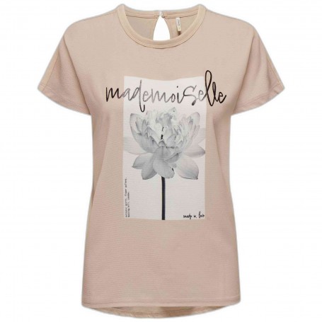 Camiseta Only Fauna Reg Ss Flower Top Box Jrs