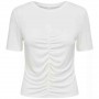 Camiseta Only Onlfree Life Ss O-Neck Gatherng Top Jrs