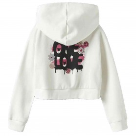 Sudadera Name It Nkfkory Ls Crop Boxy Swe Wh Bru Ps Noos