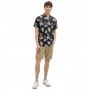 Camisa Jj Rebel Jrebbastian Flower Print Shirt Ss