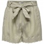 Pantalon Corto Only Onlarizona Life Hw Belt Emb Shorts Pnt