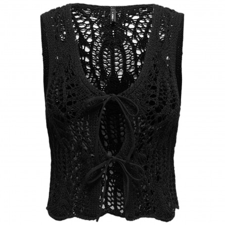 Chaleco Only Onllizzy Life Sl Crochet Tie Vest Knt