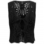 Chaleco Only Onllizzy Life Sl Crochet Tie Vest Knt