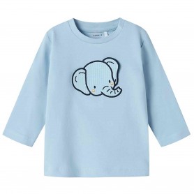 Camiseta Name It Nbmbror Ls Top (Color Celeste)