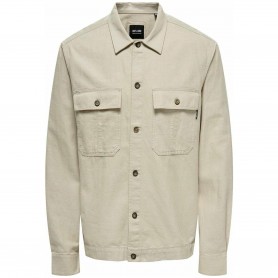 Camisa Only & Sons Onskennet Ls Linen Overshirt Noos