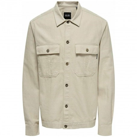 Camisa Only & Sons Onskennet Ls Linen Overshirt Noos