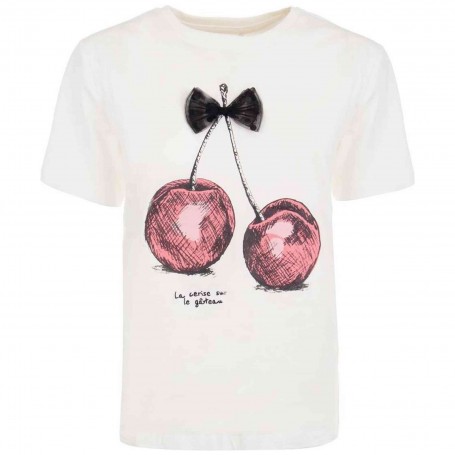 Camiseta Only Onlnita Life Reg S/S Bow Top Pri Cs Jrs