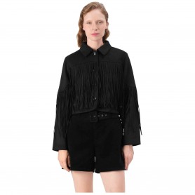 Chaqueta Only Onldiane Life Faux Suede Fringes Otw