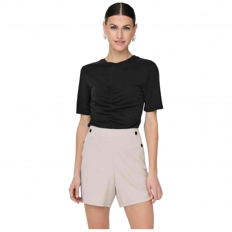 Camiseta Only Onlfree Life Ss O-Neck Gatherng Top Jrs