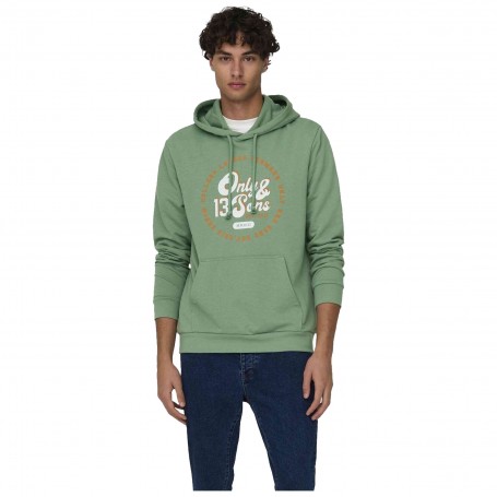 Sudadera Only & Sons Lenny Reg Vintage Print Hood Sweat