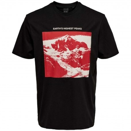 Camiseta Only & Sons Jake Reg Acent Print Ss 3687 Tee