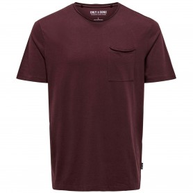 Camiseta Only & Sons Roy Reg Ss Slub Pocket Tee Noos