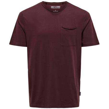 Camiseta Only & Sons Roy Reg Ss Slub Pocket Tee Noos