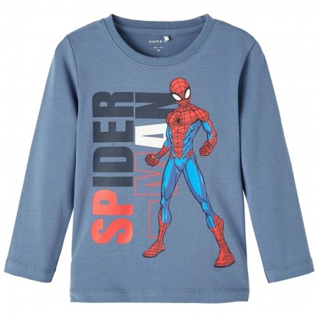 Camiseta Name It Jany Spiderman Ls Top Noos Mar